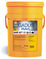 Shell GadusRail S3 AAR AP 1,5 - это противозадирная смазка высшего качества для железнодорожных буксовых подшипников.