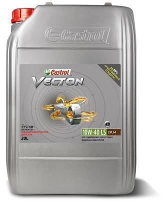 Castrol Vecton 10W-40 LS - это полностью синтетическое моторное масло со сниженной зольностью