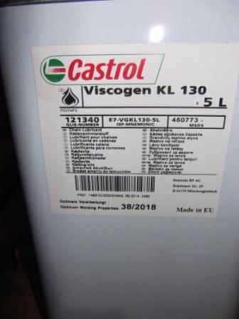 Castrol Viscogen KL - термически стабильные синтетические масла, предназначенные для смазки цепей при высоких температурах !