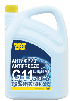 WEGO Antifreeze G11 Ultra Blue Concentrate – концентрированная охлаждающая жидкость (антифриз)