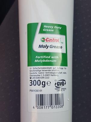 Castrol Moly Grease – многофункциональная смазка с дисульфидом молибдена.