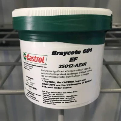 Смазка Castrol Braycote 601 EF разработана для узлов, работающих в условиях экстремально глубокого вакуума, космоса и контакта с агрессивными химикатами.